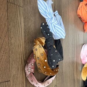 Stylish Kids Headband Set - Black, Gold, Pink